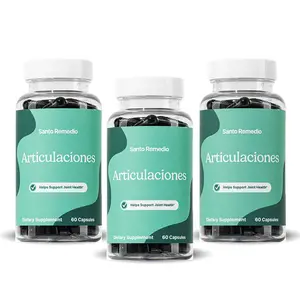 Santo Remedio Articulaciones, Promotes Joint Comfort and Function, Contains Clinically Proven Ingredients, TamaFlex, 30 servings Healthcare Supplement Dietary (3 botellas)