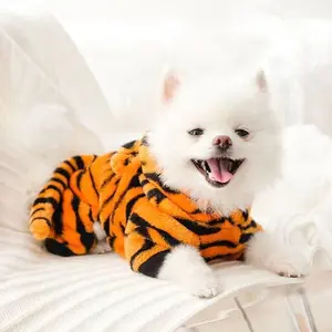 Cute Pet Costume,Tiger Design Pet Warm Hoodie for Dogs and Cats, Halloween Christmas Cosplay Dress Up Clothes for Puppies and Kitten,Dog hoodie, personalized dog shirt, personalized dog hoodie