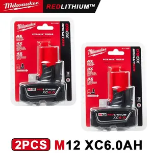 MILWAUKEE 48-112460 M12 REDLITHIUM XC6.0 Battery