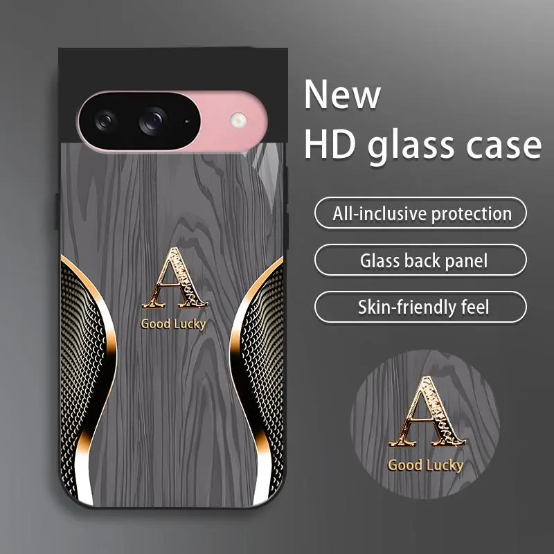 Suitable for [Google Pixel 9 Pro] Brand new premium phone case, drop-proof and fingerprint-resistant，sophisticated and minimalist design, with 26 English letters to choose from YM99