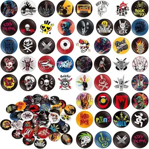 BY-BR92 SP Punk Buttons Pins 1 Inches/ 25 mm Emo Band Badge for Backpacks Bags Hats Jeans