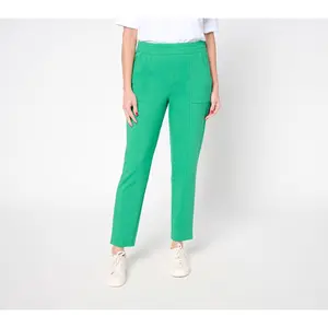 Denim & Co. Active Regular French Terry Tapered Ankle Pant