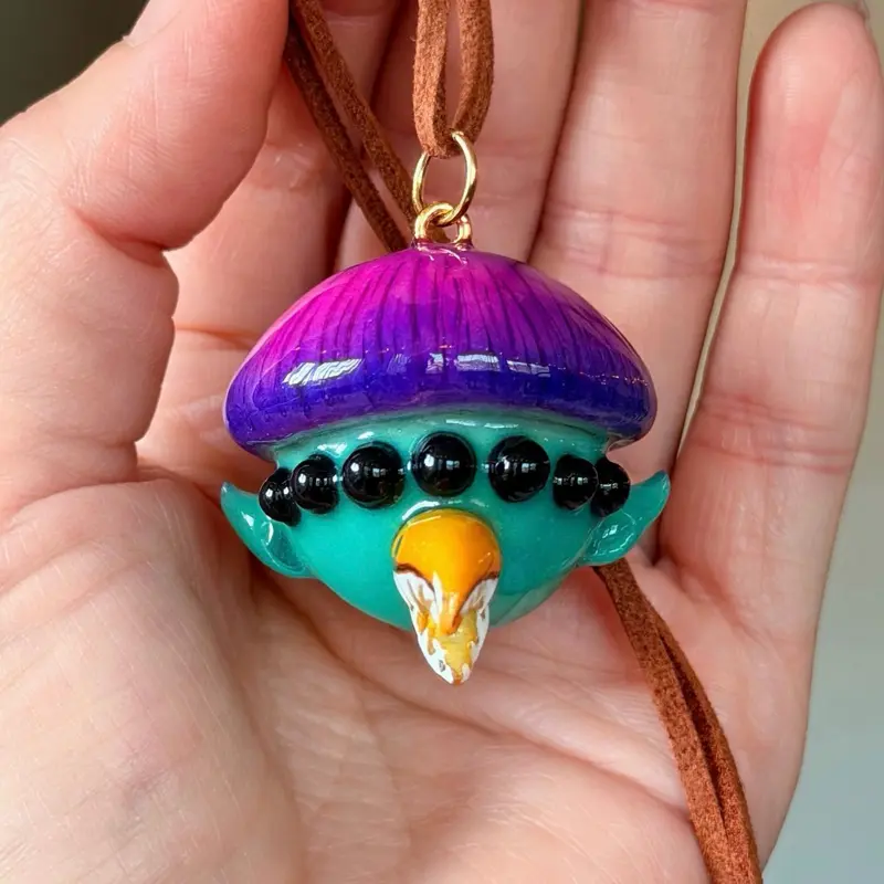 Handmade Alien Necklace, Unisex Fashionable Jewelry Set, Casual Wear Artificial Gemstone Jewelry Accessory