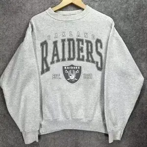 Oakland Raiders Vintage Sweatshirts Unisex Graphic,Vintage 90s Football Sweater, Unisex Gifts For Football Fan