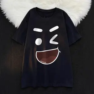 Short-sleeved, unisex, summer half-sleeve pure cotton trendy clothing, cartoon heavy vintage t-shirt