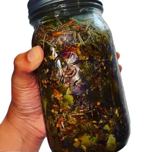 Growing It “Thick & Long” 22+ Herbal Hair Aryuveda Oil Stimulating Fast Acting Hair Growth Oil With Herbs Infused For thickness and length Haircare Comfort  Hydrate Nourishing Moisturizer