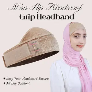 Dreamlover No-Slip Hijab Grip Headband Velvet Underscarf Band for Secure Hijab Hold (Perfect for Cotton & Modal Hijabs)
