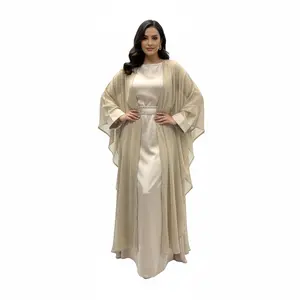 Two Piece Abaya set with Belt