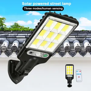 Solar Lights Outdoor, IP66 Waterproof Street Lights Outdoor, 6500K Dusk to Dawn Solar Security Flood Lights Motion Sensor with Remote Control for Garden,Yard, Entryway Garage, Road Area LED Outdoor Solar Flood Light Outdoor Safety Lighting