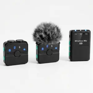 Creatormic Voice-enhancing Mini  Lavalier Microphones for , Android, Camera - Limiter, Voice Eq, Noise Cancel,  Mount - 2 Pack Lapel Mics for Youtube, Vlogging, Streaming,
