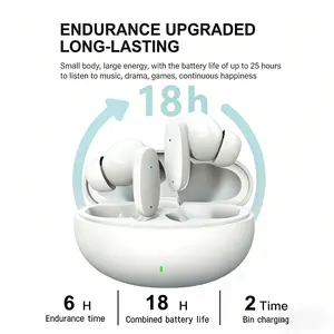 Wireless Bluetooth-compatible Earphones 5.3, Wireless Stereo Sports Headphones with Microphone, HiFi Portable Gaming Headset, Low Latency Touch Control, Wireless Earbuds Headset