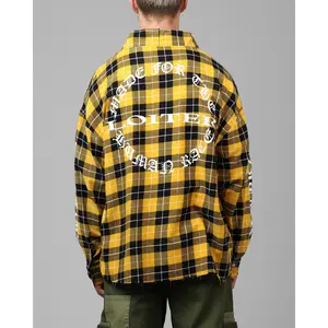 Loiter Kimono Flannel Yellow/Black