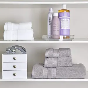 iDesign 3-Drawer Plastic Vanity Organizer, Compact Storage Organization Drawers Set for Cosmetics, Dental Supplies, Hair Care, Bathroom, Dorm, Desk, Countertop, Office, 6.5" x 6.5" x 6.5", White