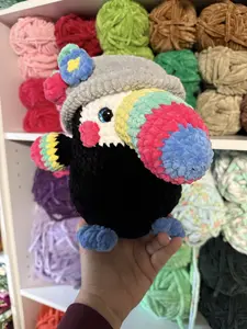 Crochet Rainbow Toucan Plushie