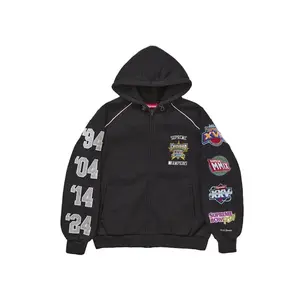 Supreme Men's Playoffs Zip Up Hooded Sweatshirt Black, from StockX