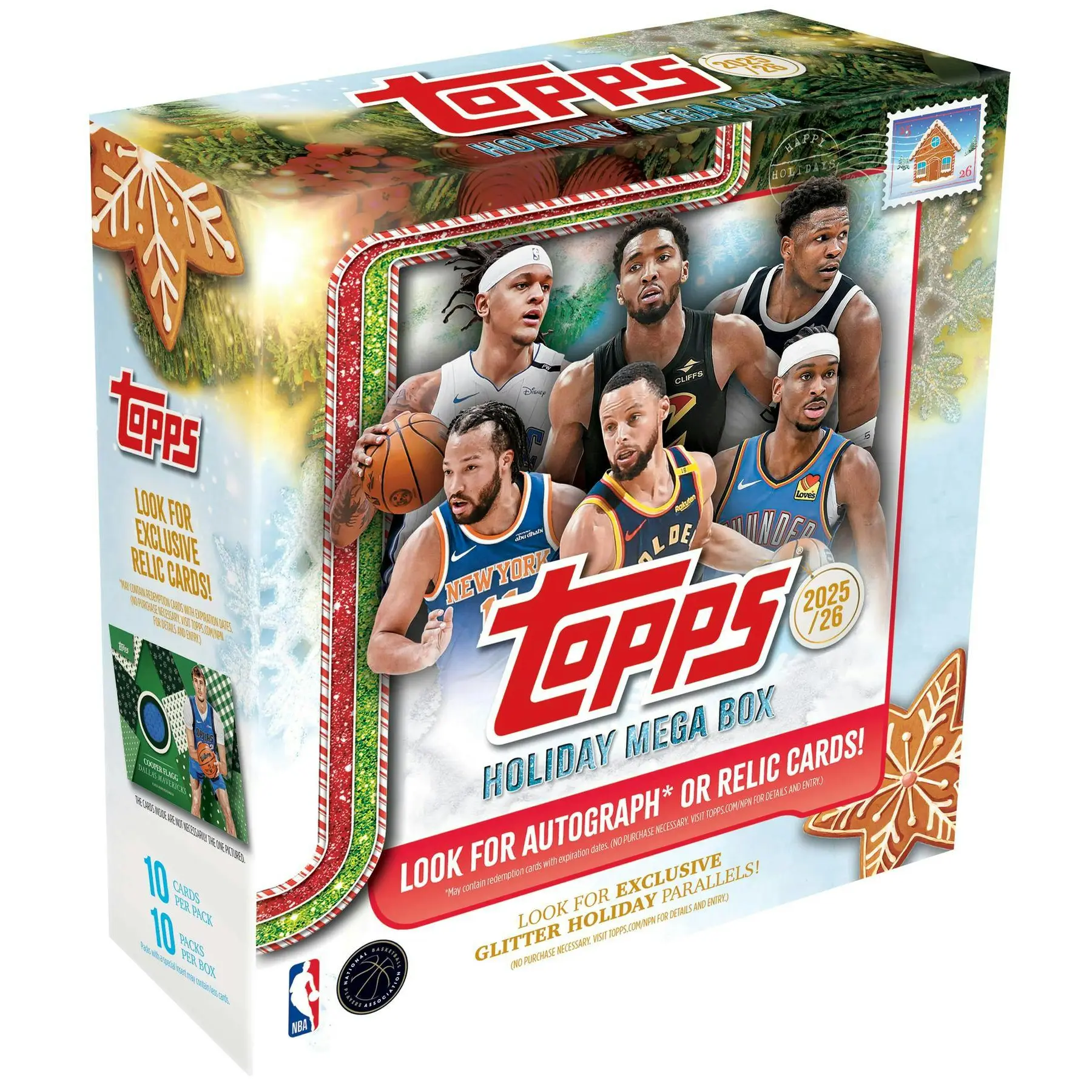2025/26 Topps Holiday Basketball Mega Box Christmas Edition