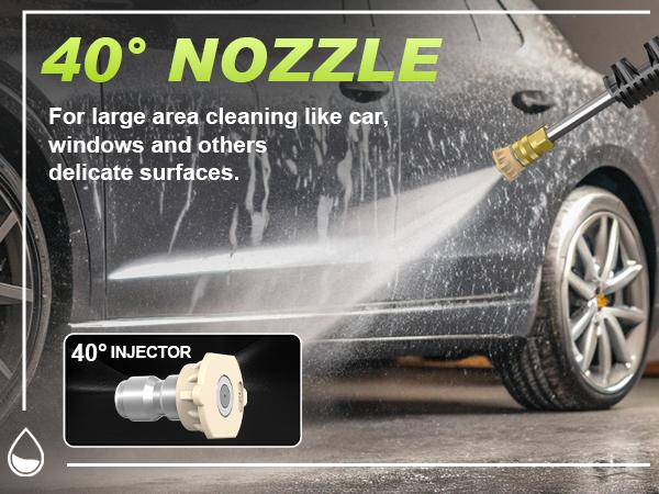 Gisam 4800PSI 1800W Electric High Pressure Washer Car Washer Gun Garden Washing Water Wash Spray Gun 180° Adjustable Nozzle