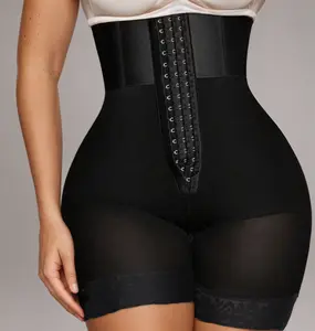 Fajas Colombianas Sculpting Shorts Butt Lifter for Women with Zipper Crotch Essential Womenswear
