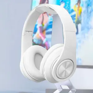 Bluetooth-compatible Wireless Earphones with Mic Noise Cancelling Adjustable Stereo Headset for School Gaming Music Outdoor Calls Apple Devices