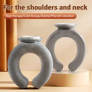 U-shaped hanging neck-type water-filled hot water bag for cervical vertebra. U-shaped hot water bag for hot compress neck cooling and dual use of hot and cold compresses.
