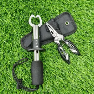 Stainless Steel Fishing Pliers and Fish Gripper Set, Multifunctional Fishing Tools, Fishing Tackle Kit, Perfect for Outdoor Fishing, Durable and Reliable