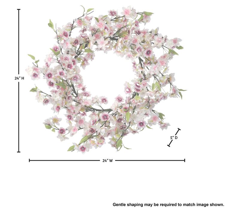 24" Cherry Blossom Wreath