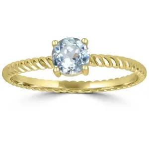 Generation Gems 0.50 cttw Sky Blue Topaz Ring, 14K Gold