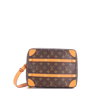 Pre-owned Louis Vuitton material Messenger Bags Soft Trunk Messenger Bag Monogram Canvas PM by Rebag