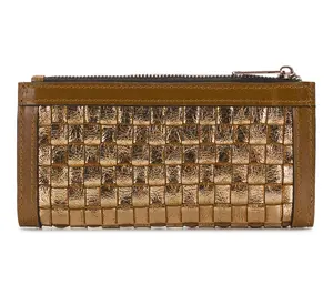 Patricia Nash Nazari Wallet-Vintage Distressed Metallic Woven