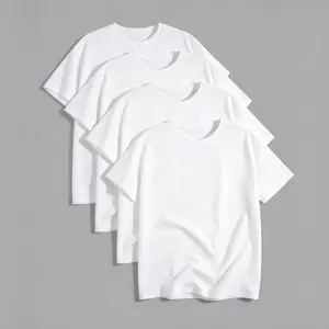6 Pack Mens Heavyweight Tee Premium Cotton Short Sleeve Crewneck Top Multi Pack Bundle Value Set Sizes S 3XL Casual Work Wear Everyday Basic Tops white Uncle The Man T-Shirt