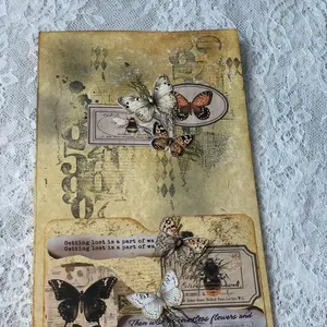 Handmade insect folio for junk journal