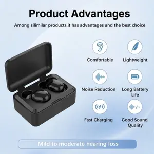 ZT-04 Rechargeable Hearing amplifier for Seniors/OTC Hearing amplifier for People with Hearing Loss, Advanced Noise Cancellation, Comfortable Wearing