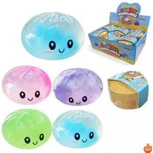 2 PACK Random Color Dumpling Squishy Stress Balls 2026 New Release Cute Steamer Basket Design Squeezable Bun Toys for Adults Kids