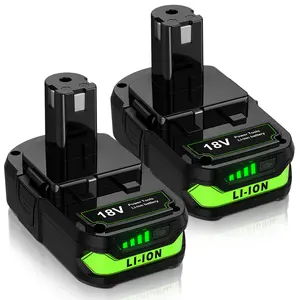 Upgraded 4.0Ah 18V Battery for Ryobi 18V Battery Lithium-ion Battery for Ryobi 18V ONEPLUS Battery P102 P108 P189 P190 P197 P100 P107 for 18V Ryobi Battery Replacement Cordless Tool Battery 2PACK