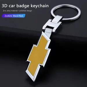 Car Emblem Keychain Zinc Alloy Keyring Pendant For Chevrolet Cruze Spark Captiva Suburban Silverado Camaro Corvette Malibu Colorado Trailblazer Trax Tahoe Traverse Orlando Volt