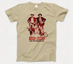 Butch Cassidy And The Sundance Kid T Shirt 775 Retro Beige Unisex Graphic Tee