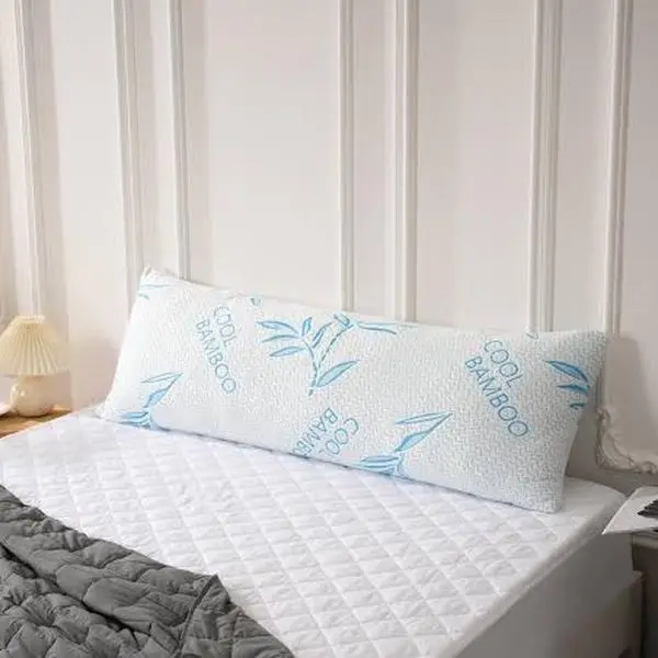 King Size Bamboo Pillow, Breathable Hypoallergenic Bed Pillow for Side Back Sleepers