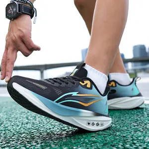 Men & Women Lightweight Cushioned Running Shoes | Breathable Mesh, High Elastic EVA Midsole, Anti-Slip Outsole | Ergonomic for Road Racing & Marathon Training