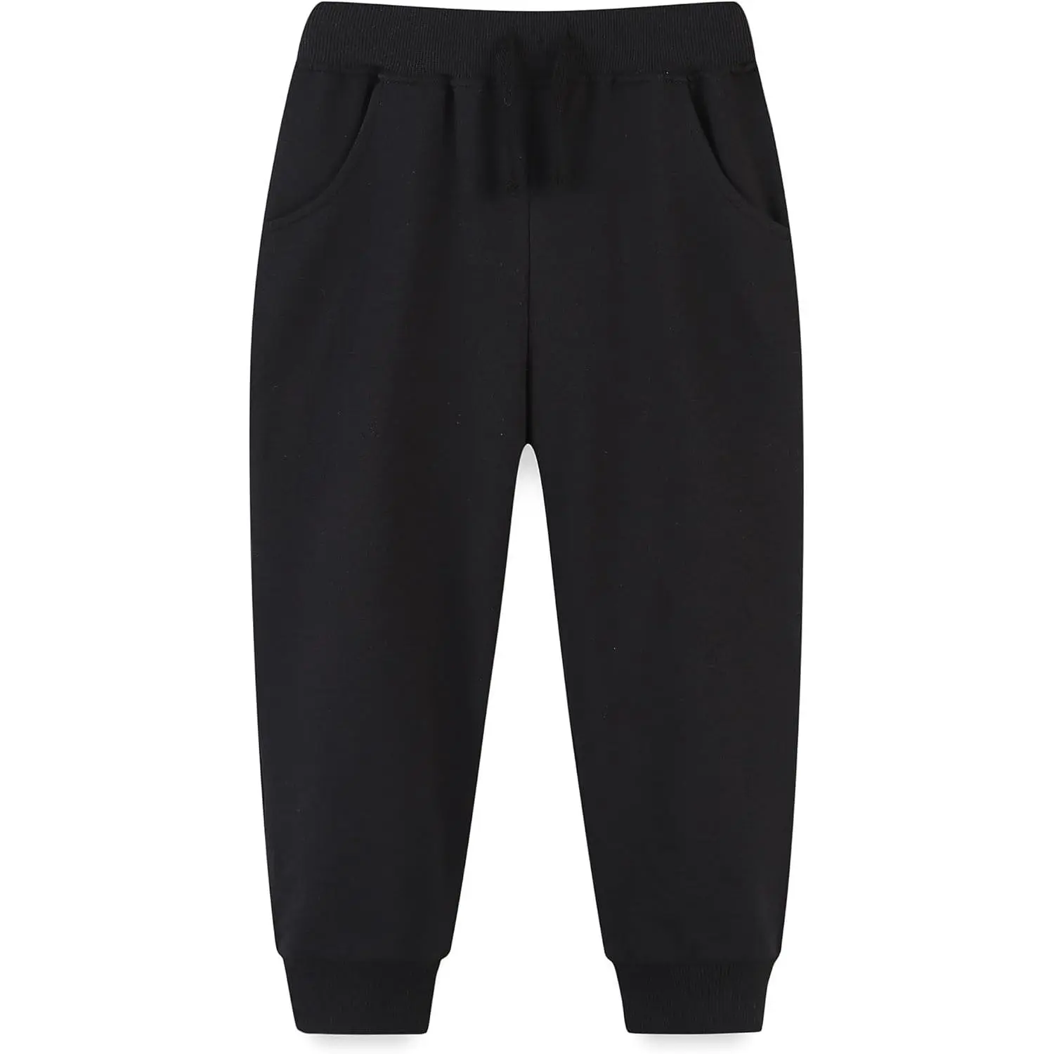 AMIYAN Toddler Sweatpants Boys Cotton Pants with Pocket and Decorative Drawstring Joggers Pants for Kids 2-7Y