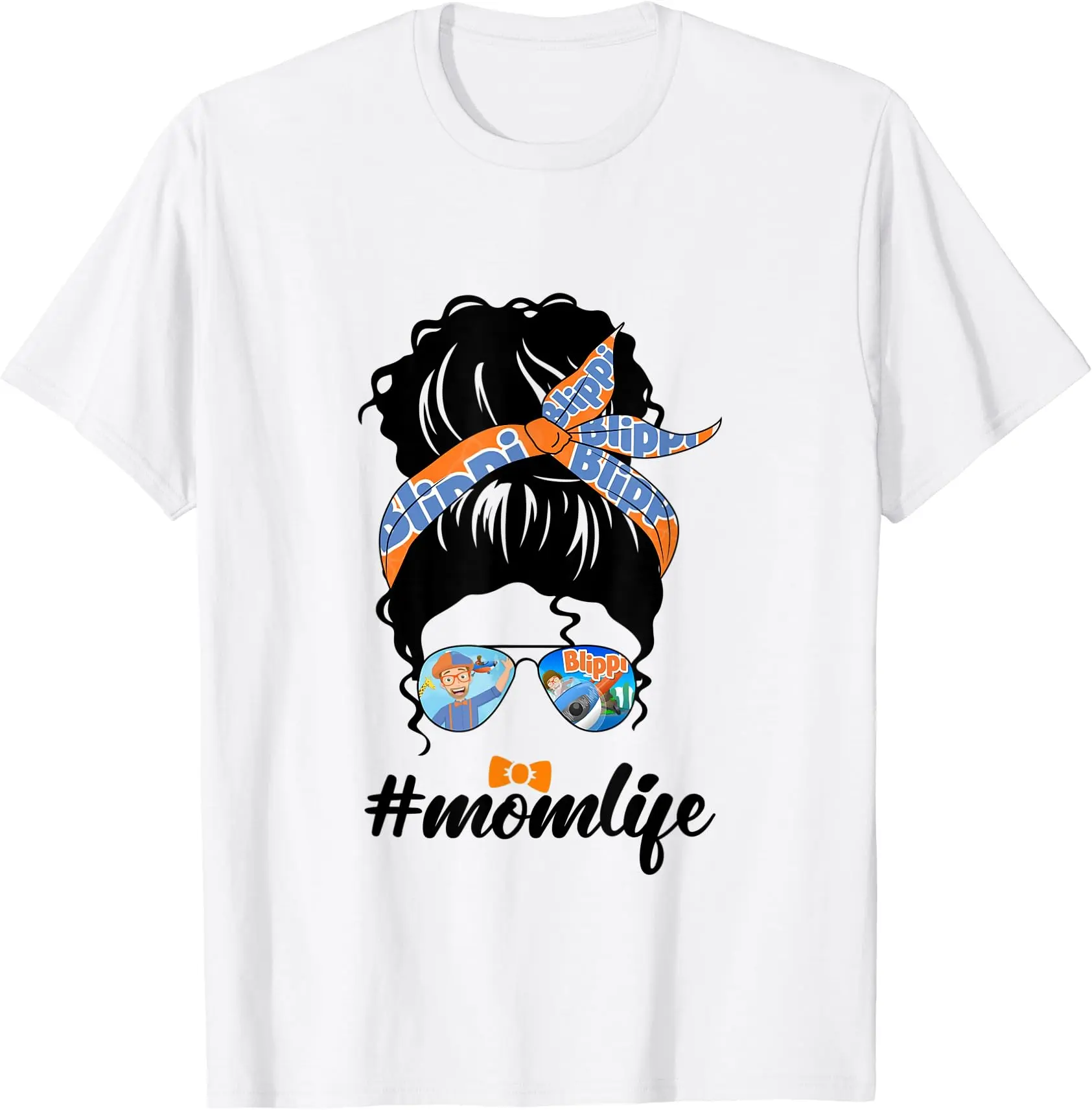 100% Cotton Blippis Family Mom Funny Life For Lover TShirt Unisex Tshirt