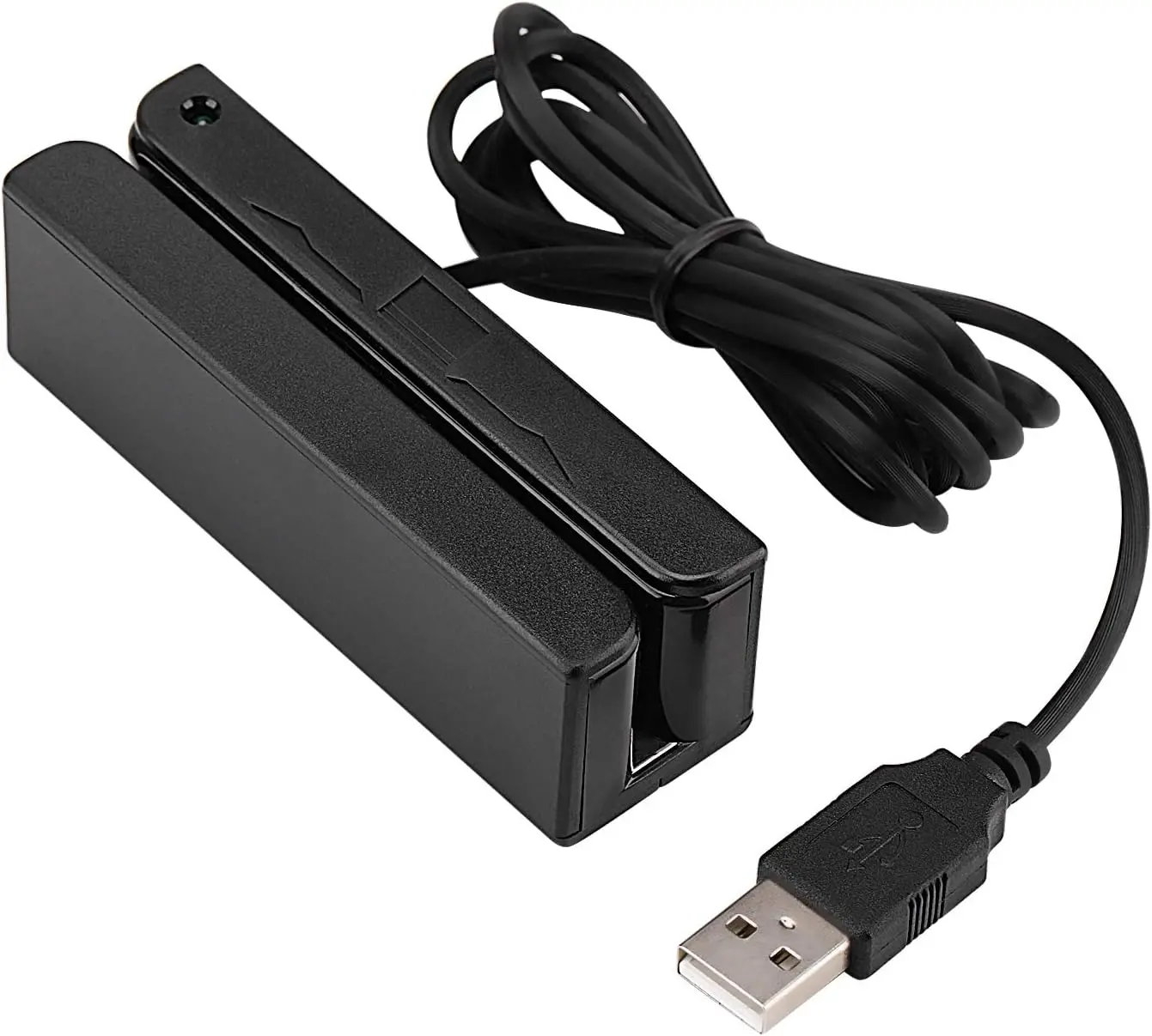 Deftun MSR90 USB Swipe Magnetic Credit Card Reader 3 Tracks Mini Smart Card Reader,usb c card reader