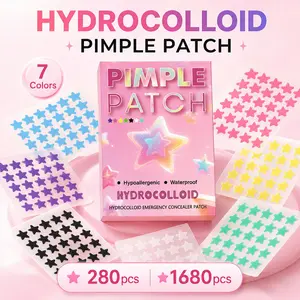 KHAZIX Mild Concealer Protective Acne Patches, Fun Star Design, Gentle Daily Care, Single Item, Non-Flammable,  Made in China