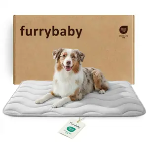 furrybaby Dog Cooling Mat for Large Dogs, 30"x20" Self Cooling Pet Cooling Mat for Dogs & Cats, QMAX>0.5, Thickened Cool Fiber, Cooling pad for Dog Bed, Durable Portable Indoor/Outdoor Summer,Blue