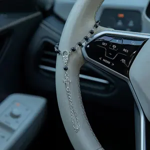 Trendy Alloy Cross Cherry Car Pendant, Cars Accessories & Ornament