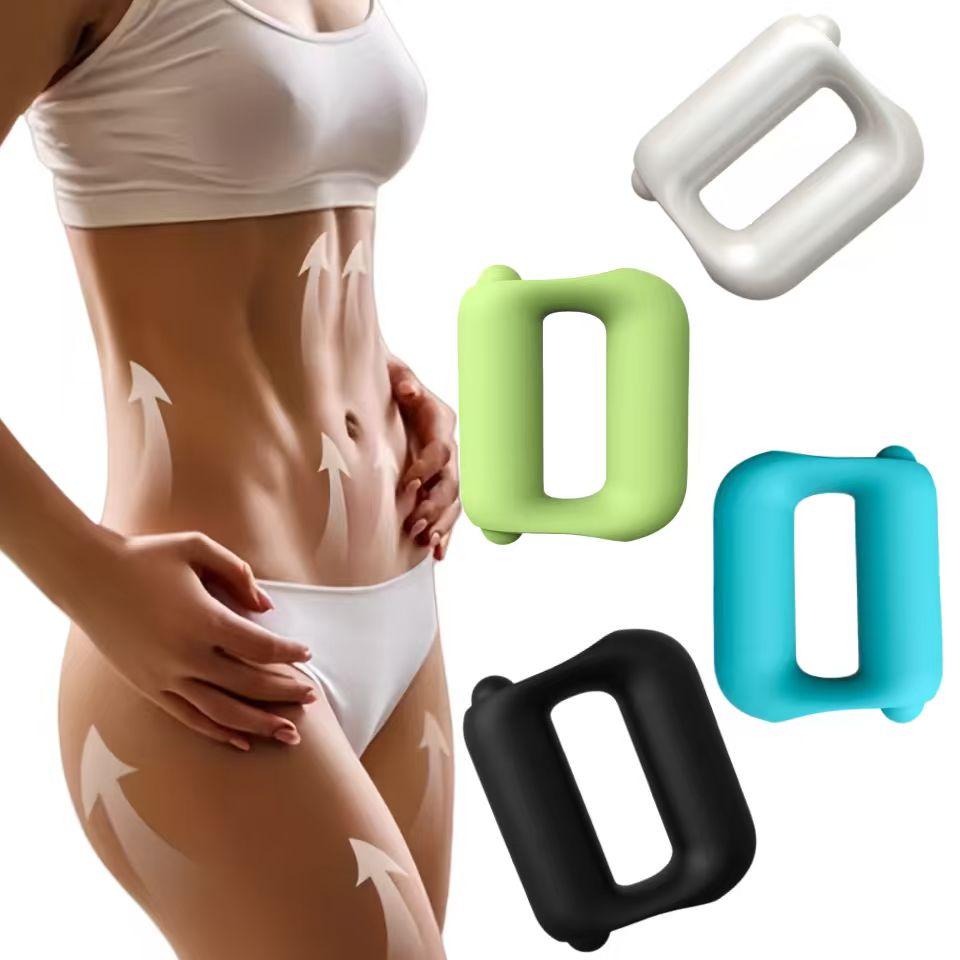 New Magic Ring Mini Massage Gun Myofascial Roller, Muscle Relaxation Vibration Machine, Ergonomic Design, Elastic Waistband, Home Fitness Use massage  gun  factory Perfect Present for Man/Woman/Family, Christmas Gift