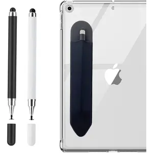 Tablet Stylus Pen for Android/iPhone/Touch Screens/Samsung/Kindle Fire HD,Universal Stylist Capacitive Pens 2 in 1 Pencil Holder for Galaxy Tab A8/A7 Lite/S6/Note 10/Apple iPad/14 Pro Max/13/12/11/SE