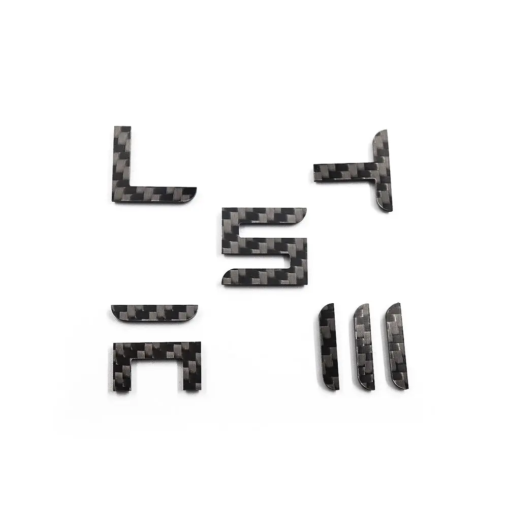 TPARTS Real Carbon Fiber Front Badge & Rear Letters Emblem