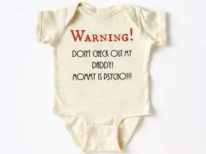(100% Cotton) Warning! Baby Onesie – Soft, Stylish & Perfect for Everyday Wear