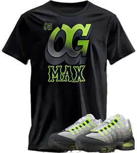 AM 95 OG NEON Big Bubble Match T Shirt, 95 OG Max Graphic Tee, 90s Hip Hop Tee, Gift For Women and Man Unisex T-Shirt, Cozy Gift