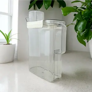Transparent Laundry Detergent Dispenser, 2.8 L (94 oz) Capacity Storage Box